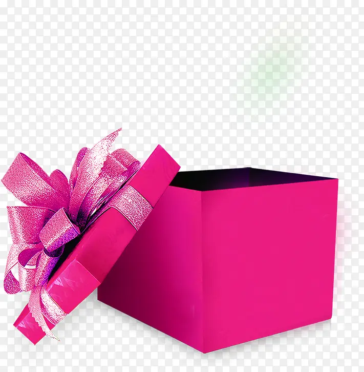 粉色礼品盒丝带图片