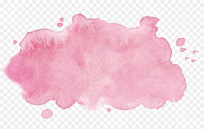 水粉色泼墨画