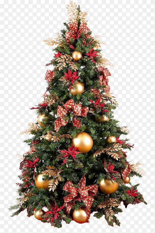 圣诞树彩球圣诞树绿色圣诞树