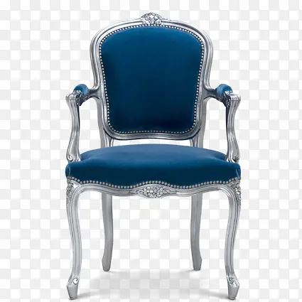家居模型装饰 蓝色椅子