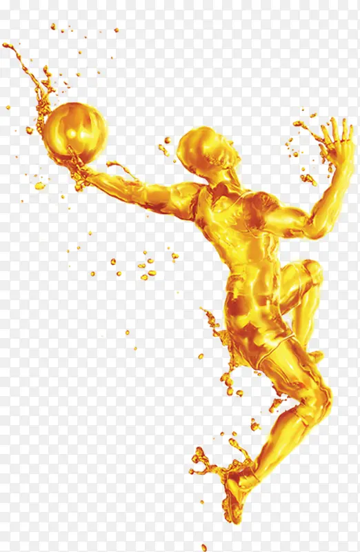 奥运会篮球模型金色