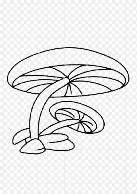 手绘的蘑菇