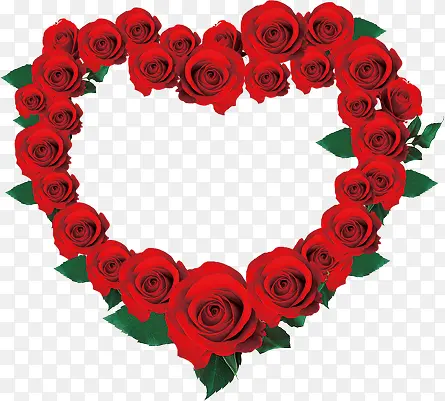 红色植物教师节玫瑰组合爱心效果
