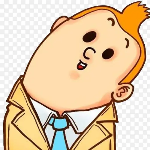 歪脖黄发男士
