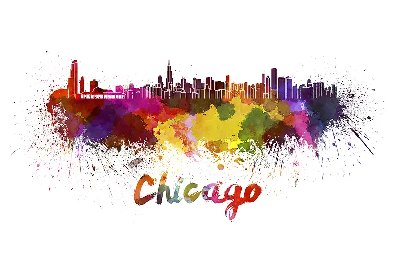 芝加哥插画