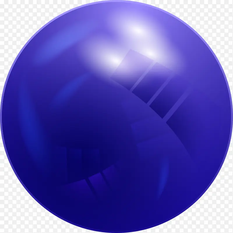 蓝色球体