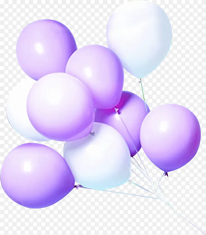 紫色气球免抠PNG素材
