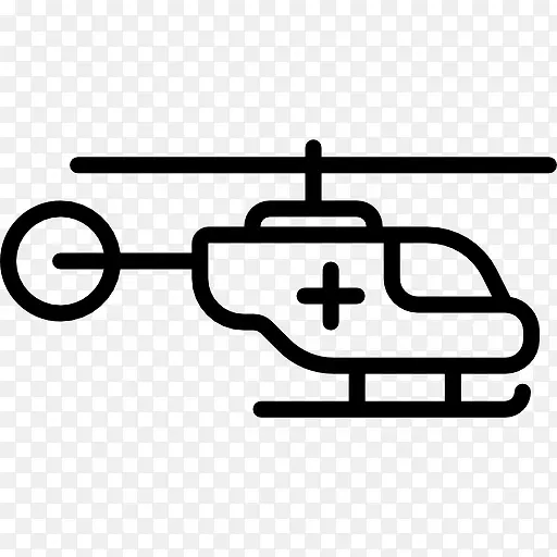 救护直升机图标