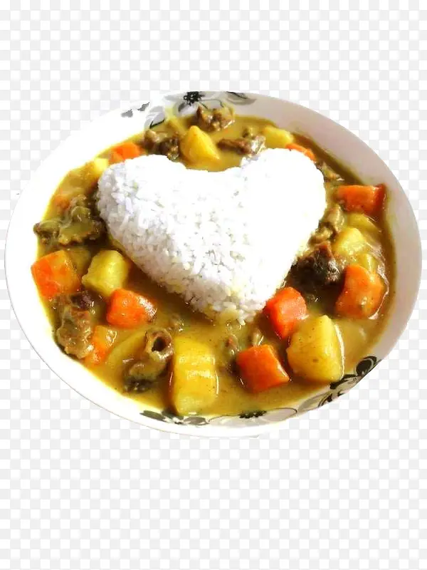 心形牛腩饭