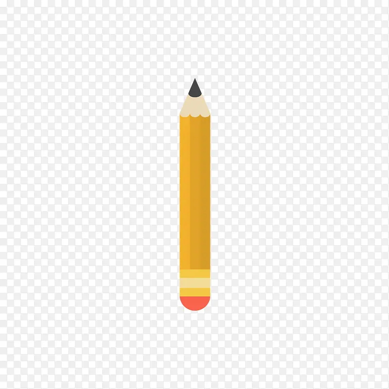 红黄色的铅笔
