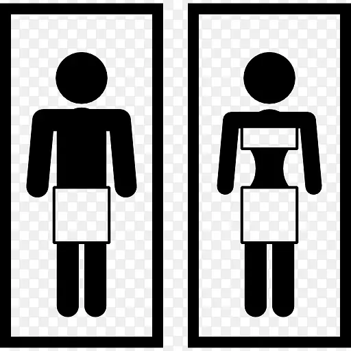 男性和女性的象征图标