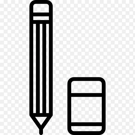铅笔和橡皮图标
