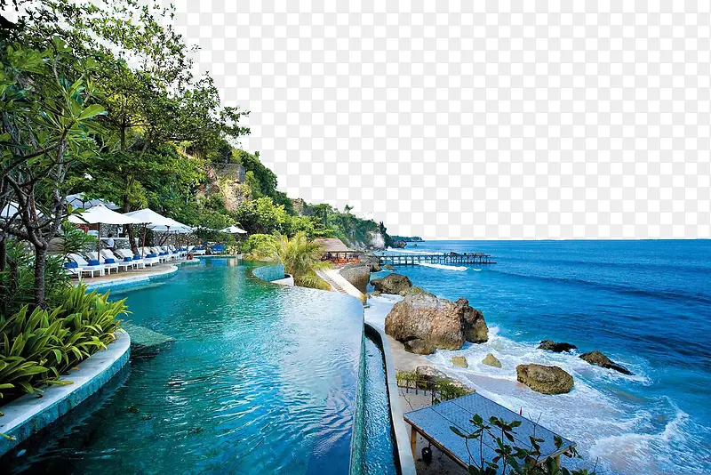 巴厘岛海神庙美丽风景