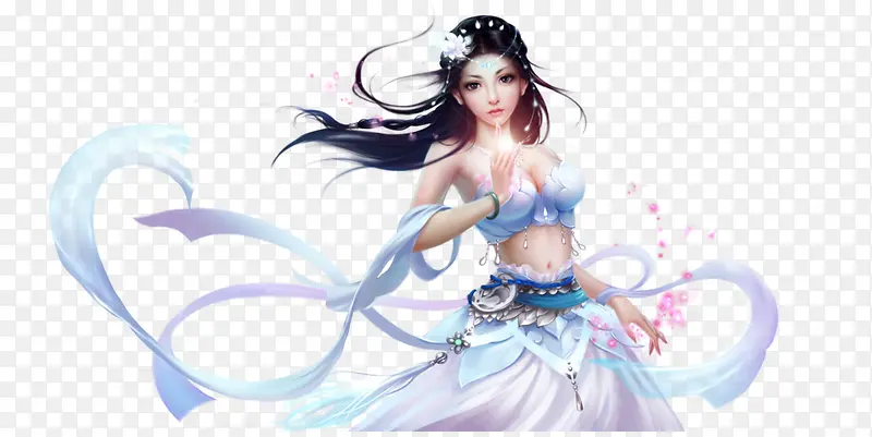 蜀神 美女png素材