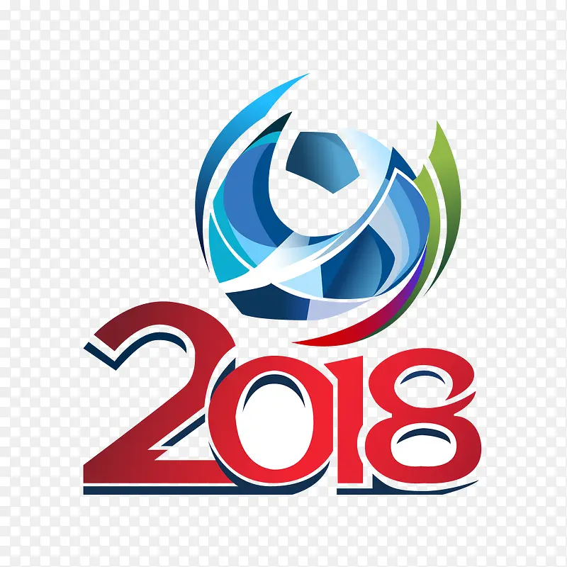 彩色创意圆弧2018世界杯