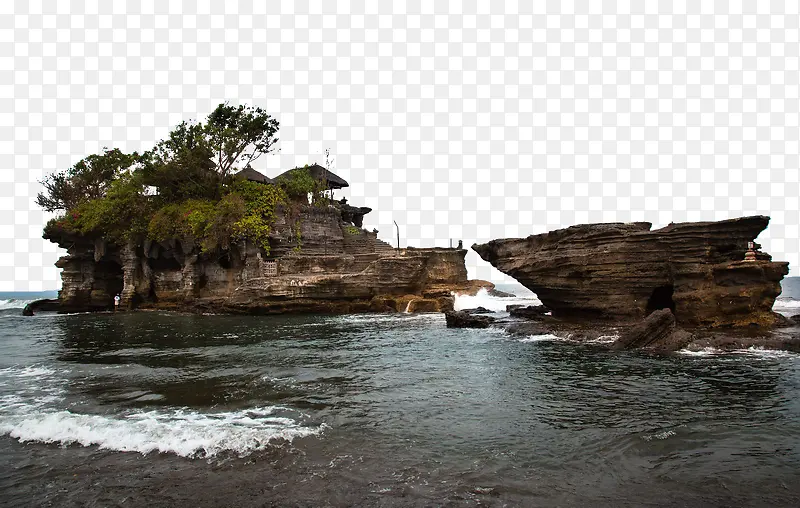 巴厘岛海神庙风景图片