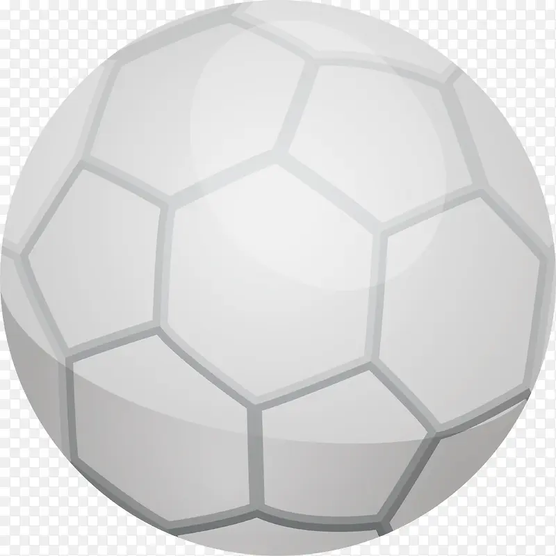 卡通足球运动灰色足球设计矢量素