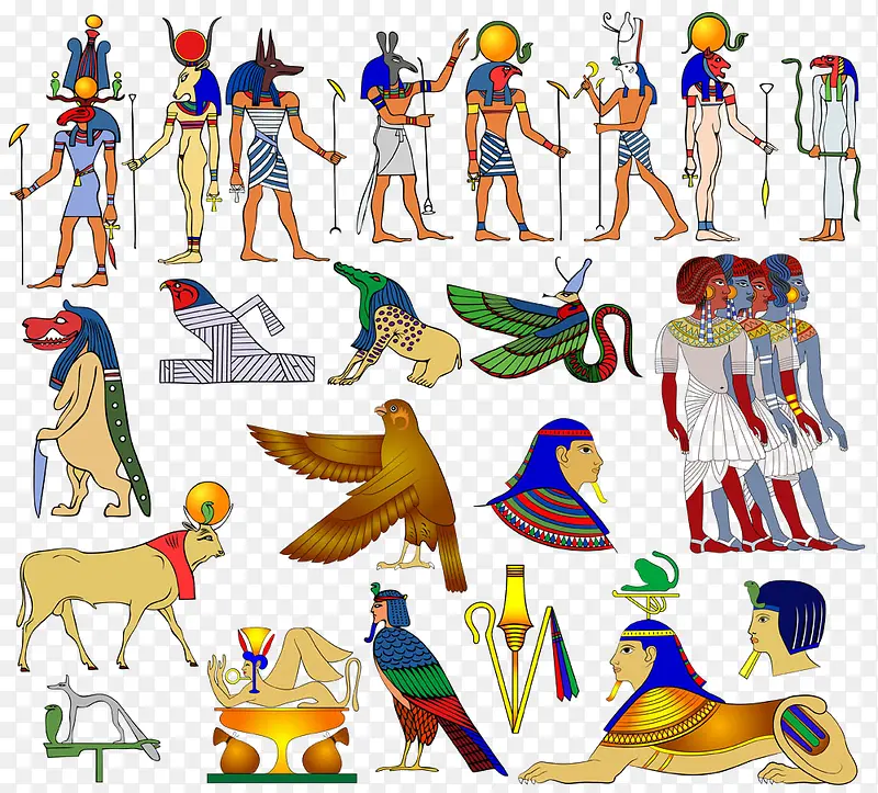 埃及人物动物