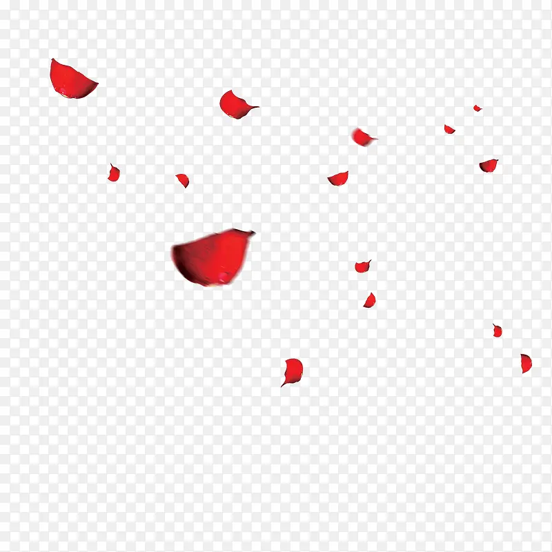 红色花瓣漂浮背景壁纸