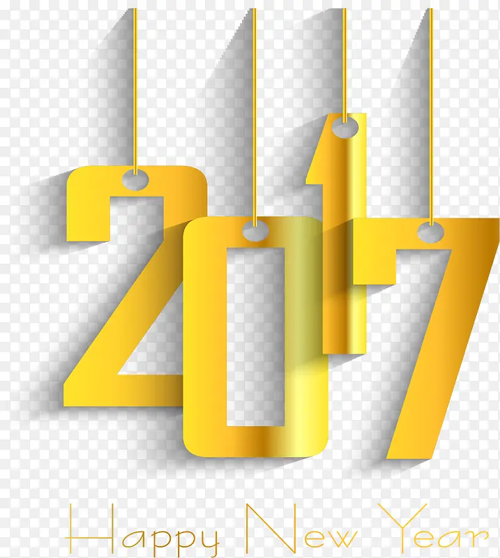 渐变金色2017挂饰
