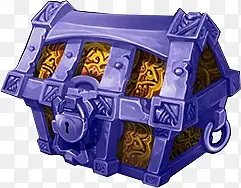 紫色宝箱素材