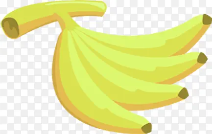 手绘黄色香蕉超市海报