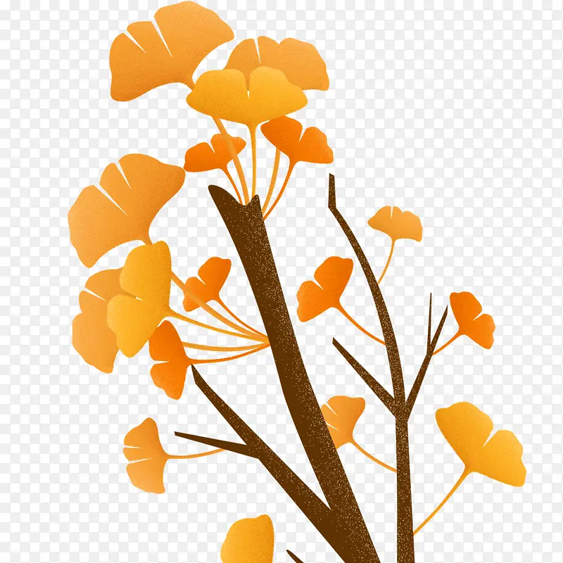 黄色枫叶二十四节气之秋分