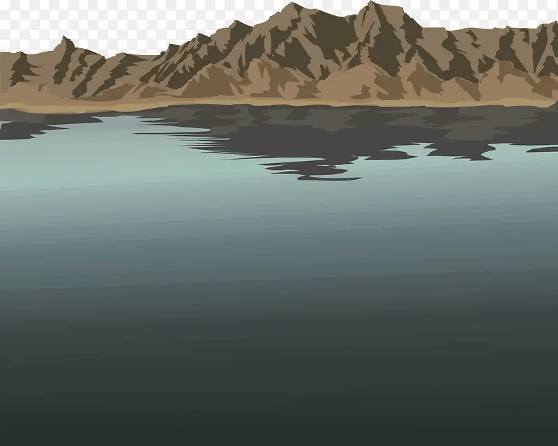矢量青山绿水