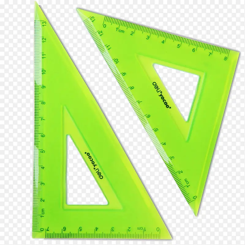两块绿色三角尺