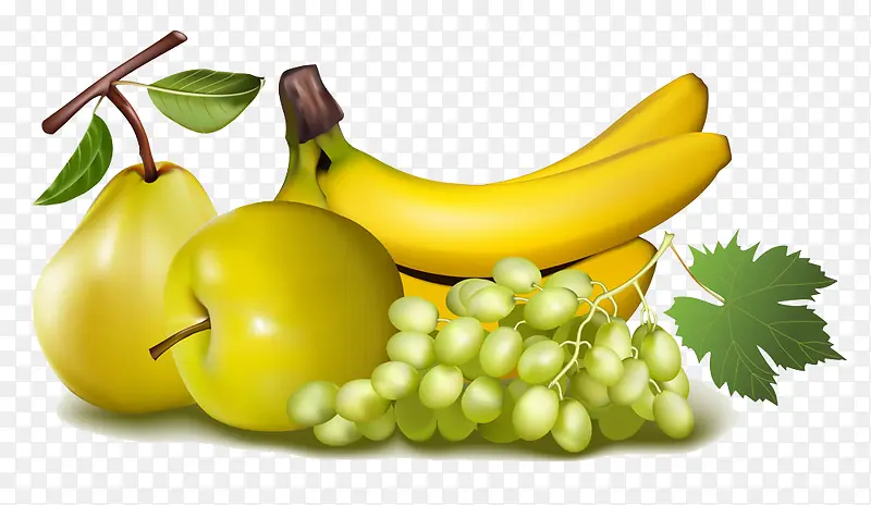 香蕉梨与提子图片