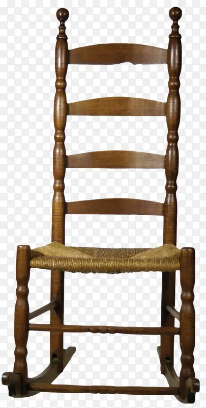 棕色木椅
