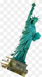 美国自由女神像雕塑风景