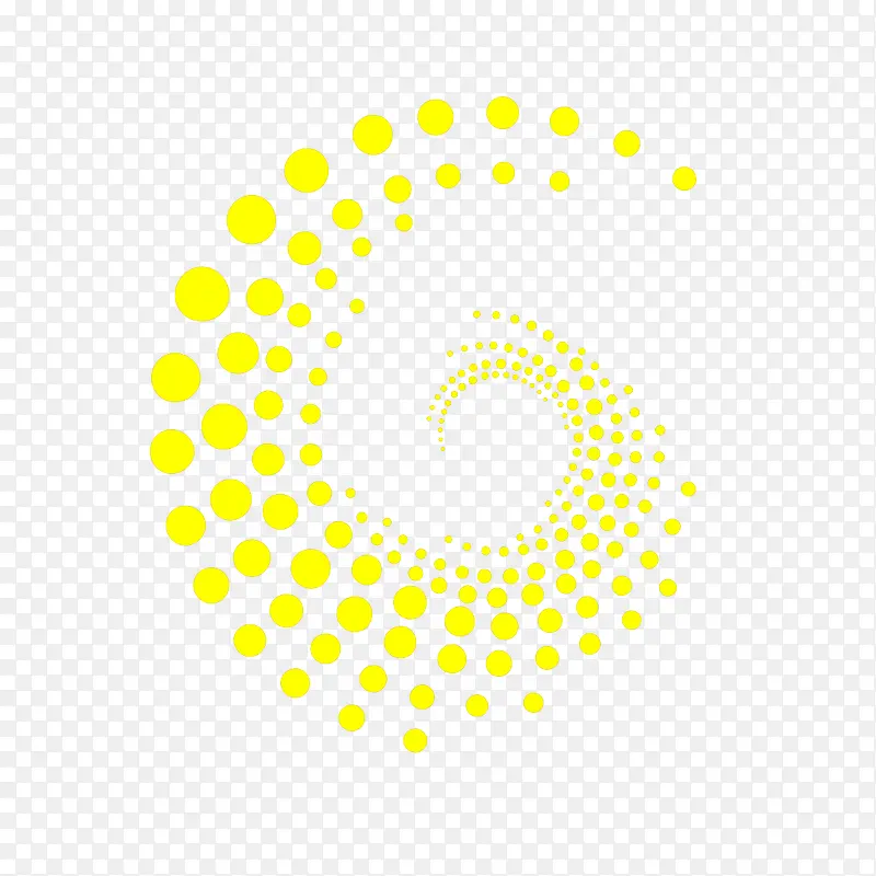 黄色圆点形状