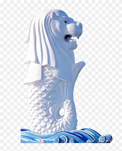鱼尾狮雕像