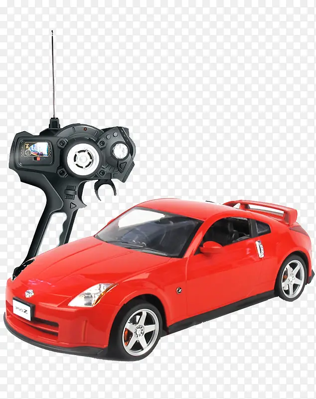 红色遥控小汽车