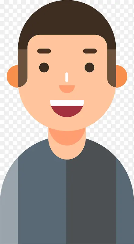 可爱小男孩人物插画