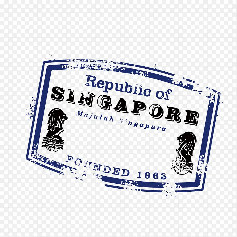新加坡怀旧印章