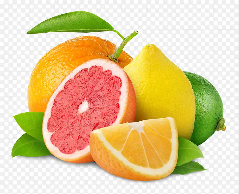 血橙柠檬剖面水果