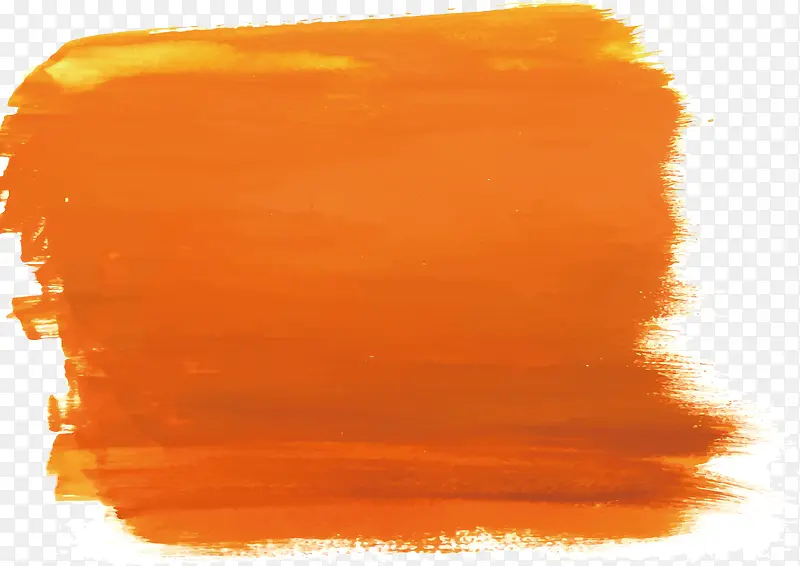 橘色水彩涂鸦笔刷