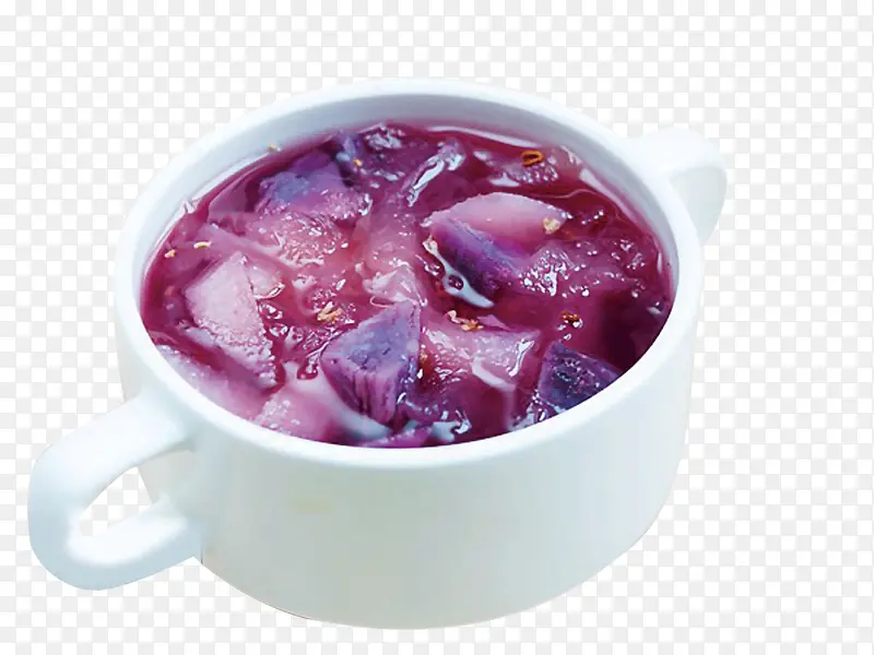 紫薯雪梨汤