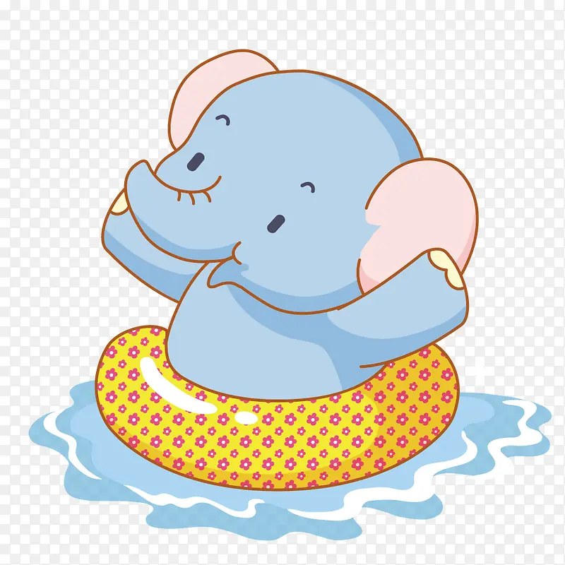 游泳圈里的大象
