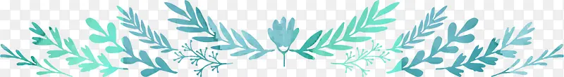 绿色渐变春季草枝