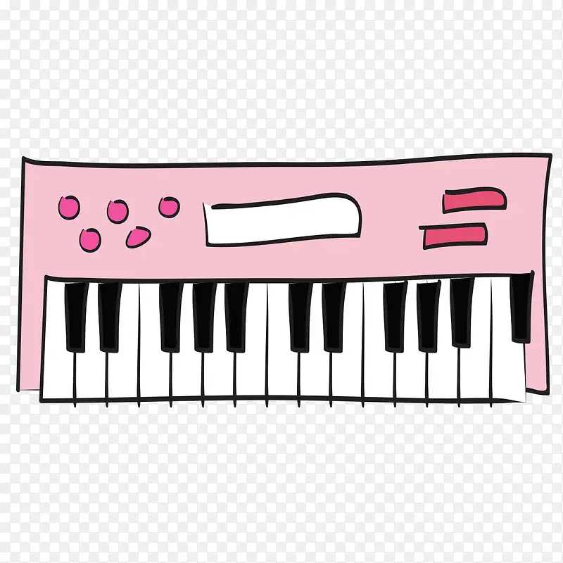 卡通式的电子琴