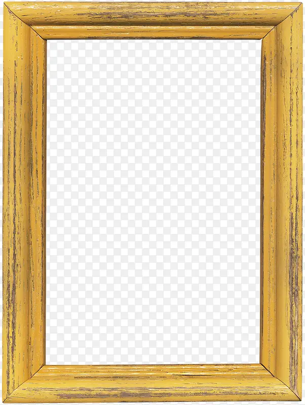 黄色木质画框