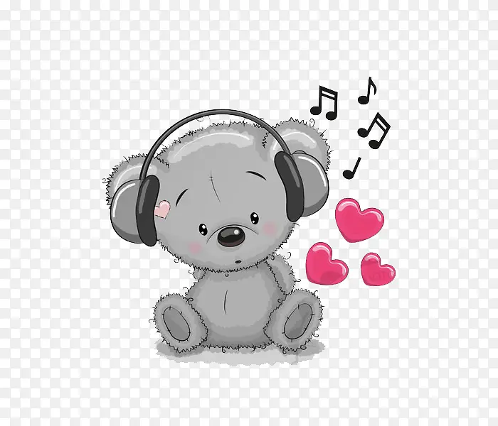 爱听音乐的小动物