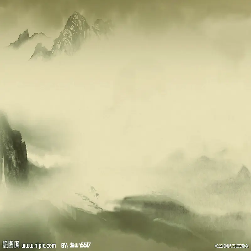 中国风风景宣传海报