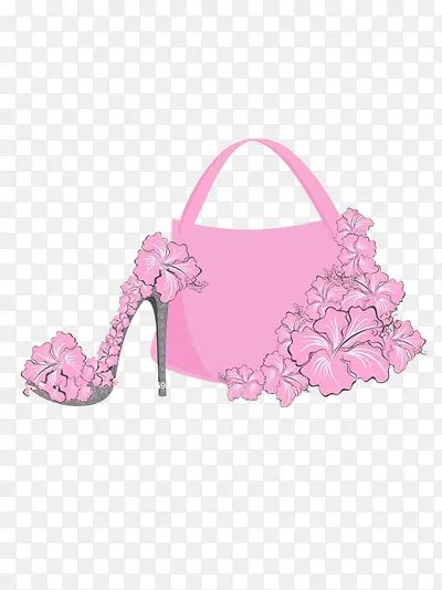 粉色鞋包