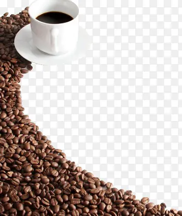 咖啡豆装饰背景