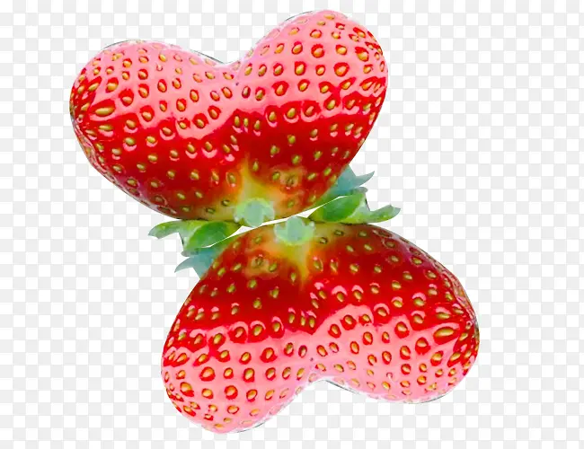 爱心草莓采摘图片素材