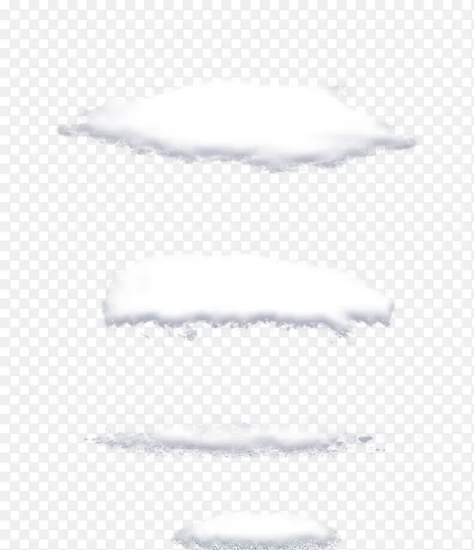 手绘合成白色云朵效果雪地设计